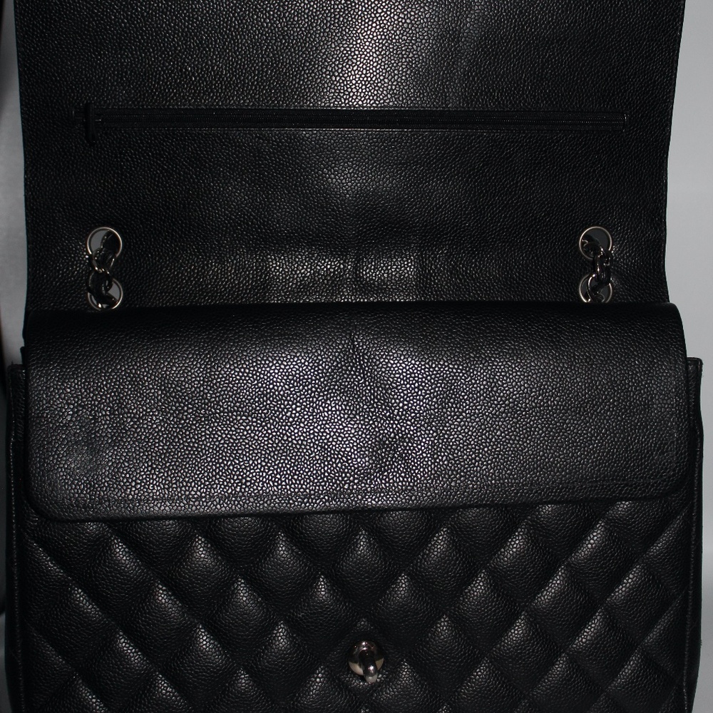 Chanel Caviar Quilted Maxi Double Flap Black - Picture 5 of 16